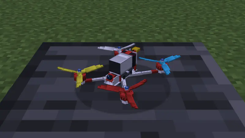 A drone in the Race Team paint preset