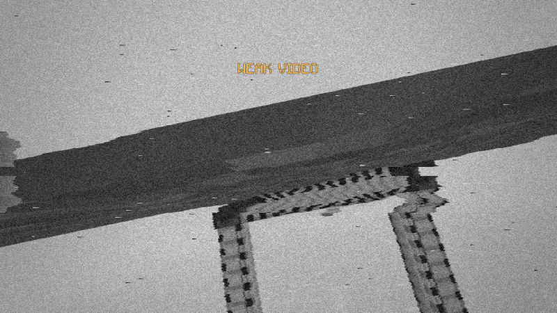 Analog video breaking up: snow, sync jumps and a WEAK VIDEO warning